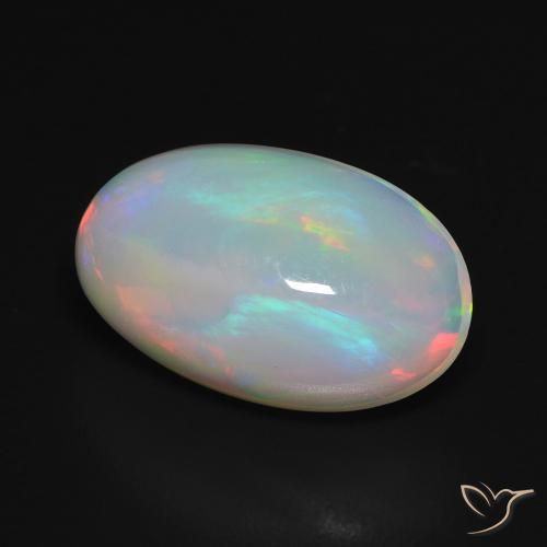Opale Multicolore naturale da 3.02 ct, Ovale, Trasparente