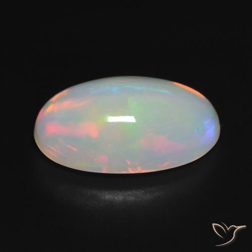 Opale Multicolore naturale da 3.02 ct, Ovale, Trasparente