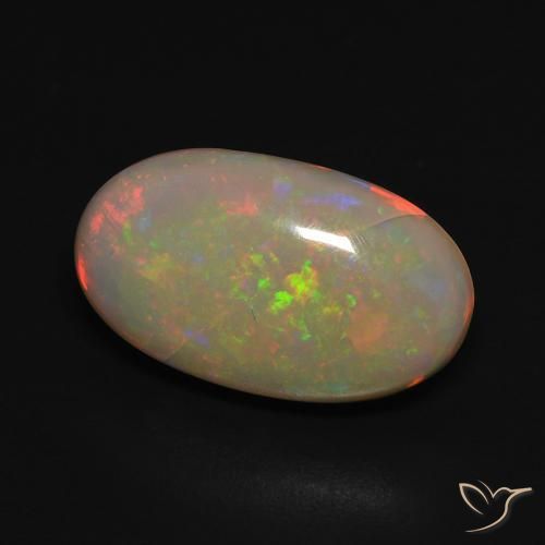 Opale Multicolore naturale da 3.28 ct, Ovale, Traslucido