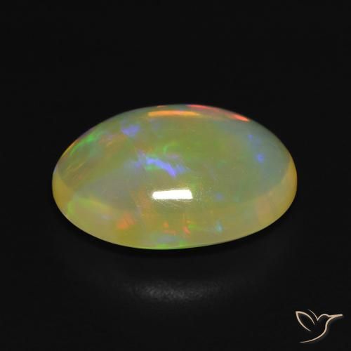 Opale Multicolore naturale da 3.07 ct, Ovale, Trasparente