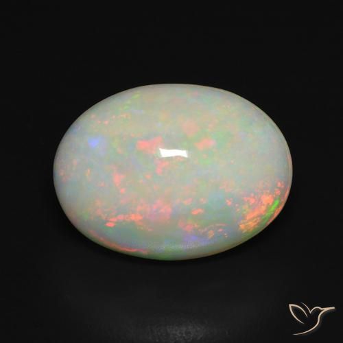 Opale Multicolore naturale da 5.15 ct, Ovale, Traslucido
