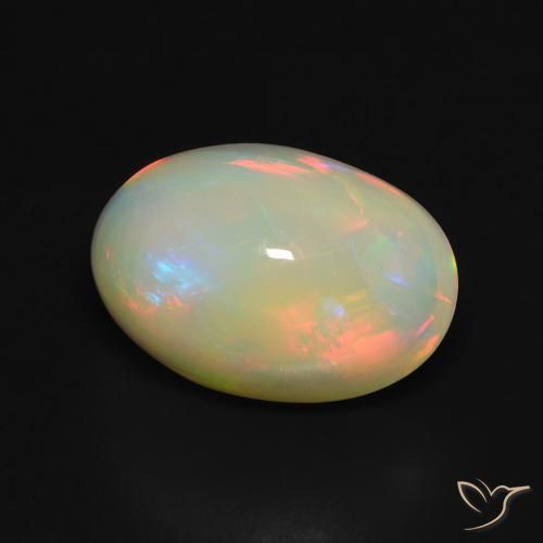 Opale Multicolore naturale da 3.67 ct, Ovale, Trasparente