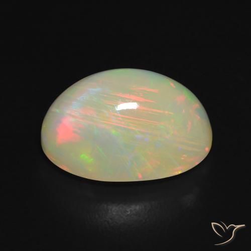 Opale Multicolore naturale da 3.67 ct, Ovale, Trasparente