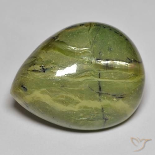 37.03ct Naturale Verde caldo Opale, Forma a pera, Opaco, Photo A