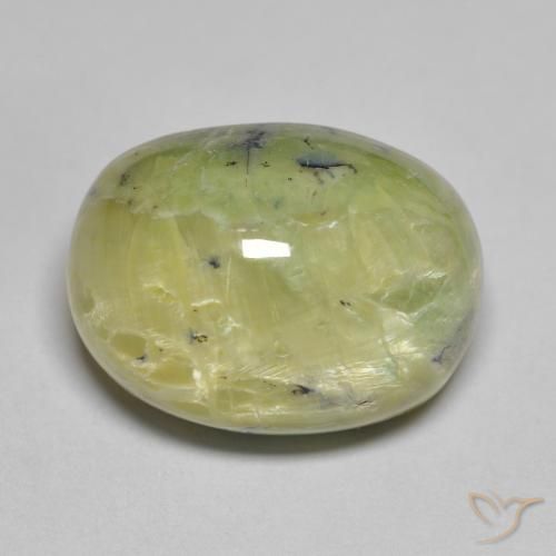 16.50ct Naturale Verde giallastro Opale, Ovale, Opaco