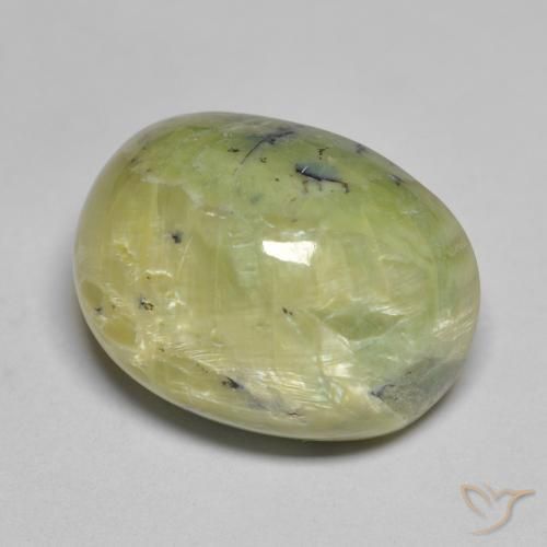 Opale Verde giallastro naturale da 16.50 ct, Ovale, Opaco