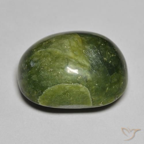 Opale Verde terroso naturale da 14.20 ct, Ovale, Opaco