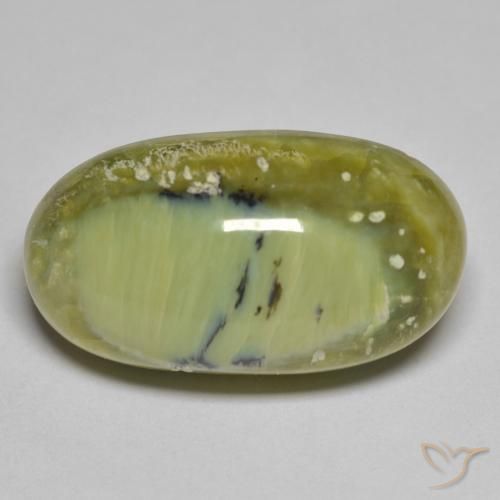 18.73ct Naturale Verde giallastro Opale, Ovale, Opaco
