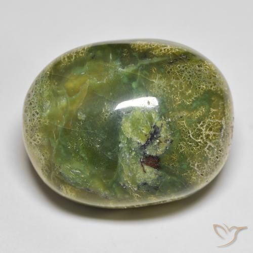 51.20ct Naturale Verde caldo Opale, Ovale, Opaco
