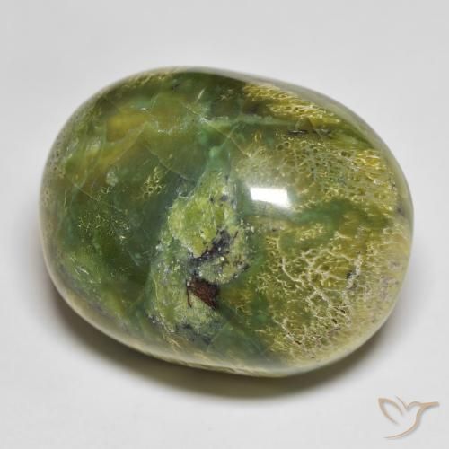 Opale Verde caldo naturale da 51.20 ct, Ovale, Opaco