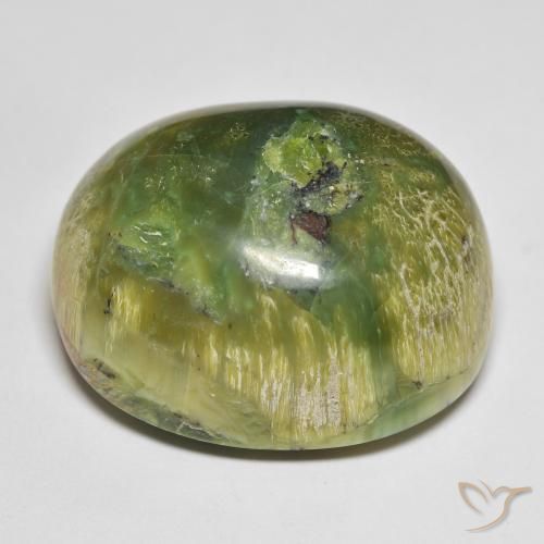 Opale Verde caldo naturale da 51.20 ct, Ovale, Opaco
