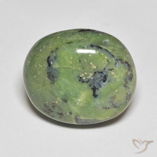 10.16ct Naturale Verde caldo Opale, Ovale, Opaco