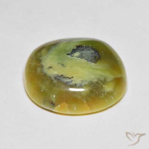Opale Verde giallastro naturale da 11.95 ct, Ovale, Opaco