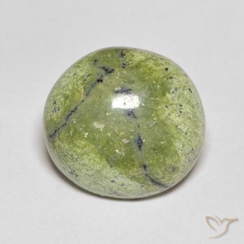 4.64ct Naturale Verde giallastro Opale, Ovale, Opaco
