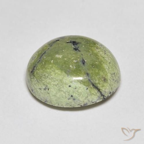 Opale Verde giallastro naturale da 4.64 ct, Ovale, Opaco