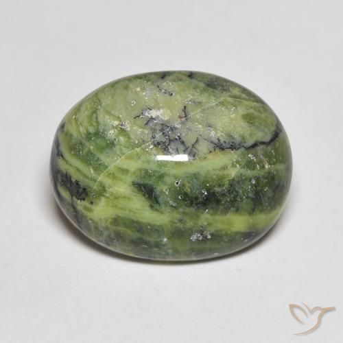 6.20ct Naturale Terra Verde Opale, Ovale, Opaco