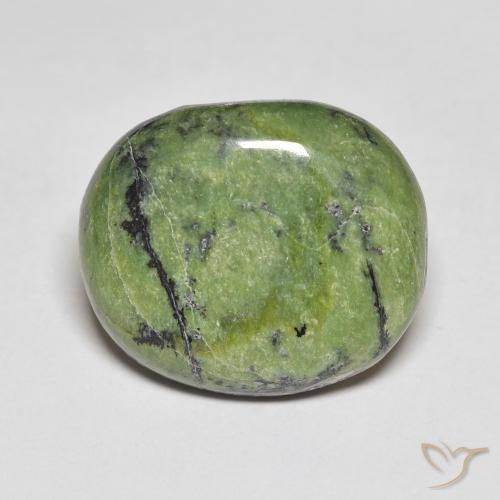 Pietra preziosa opale verde da 8,14 carati, Ovale Opale sciolto dal Brasile, Gemma naturale non trattata, 16,6 x 14,3 mm, Photo A