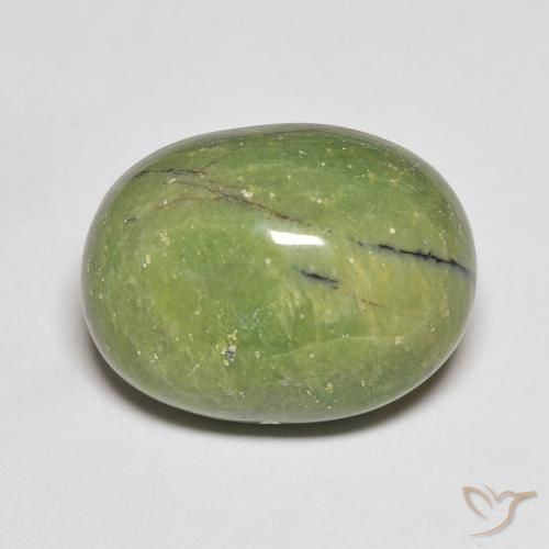 12.46ct Naturale Verde caldo Opale, Ovale, Opaco