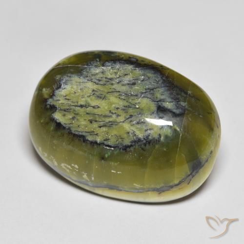 Opale Verde caldo naturale da 33.65 ct, Ovale, Opaco