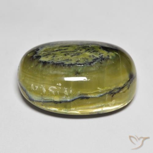 Opale Verde caldo naturale da 33.65 ct, Ovale, Opaco
