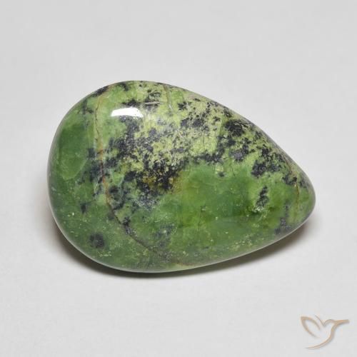 Opale Verde medio naturale da 8.62 ct, Forma a pera, Opaco