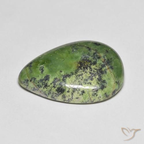 Opale Verde medio naturale da 8.62 ct, Forma a pera, Opaco