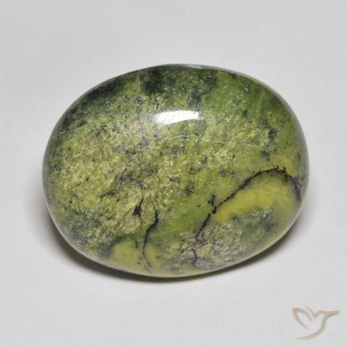 18.75ct Naturale Verde caldo Opale, Ovale, Opaco