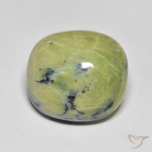 14.28ct Naturale Verde giallastro Opale, Ovale, Opaco