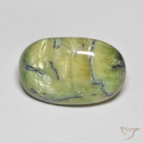 10.83ct Naturale Verde caldo Opale, Ovale, Opaco