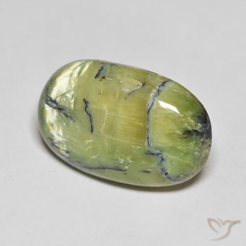 Opale Verde caldo naturale da 10.83 ct, Ovale, Opaco