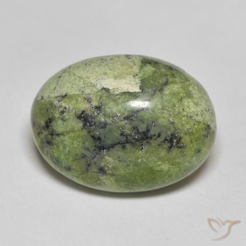 10.14ct Naturale Verde giallastro Opale, Ovale, Opaco
