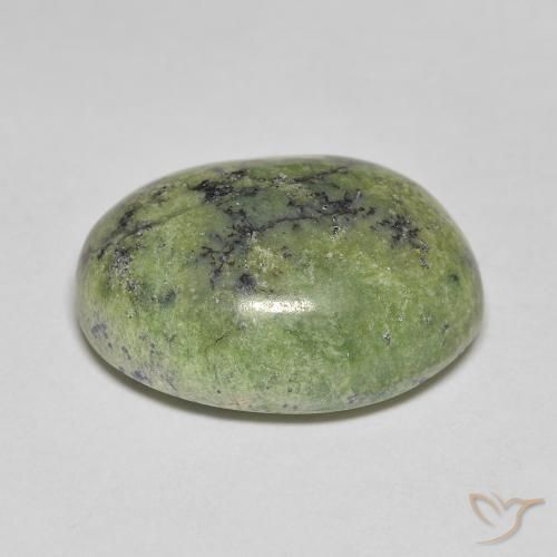 Opale Verde giallastro naturale da 10.14 ct, Ovale, Opaco