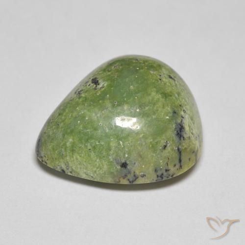 Opale Verde terroso naturale da 9.03 ct, Forma a pera, Opaco