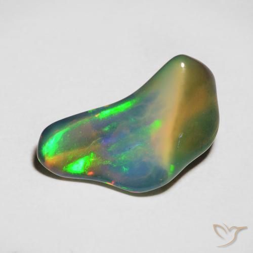 Opale Multicolore naturale da 2.14 ct, Taglio a fantasia, Traslucido