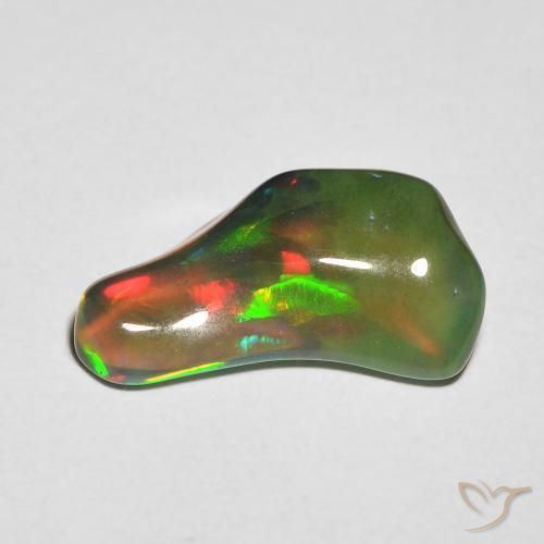 Opale Multicolore naturale da 2.14 ct, Taglio a fantasia, Traslucido