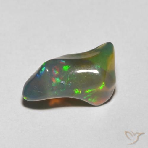 1.45ct Naturale Multicolore Opale, Taglio a fantasia, Traslucido
