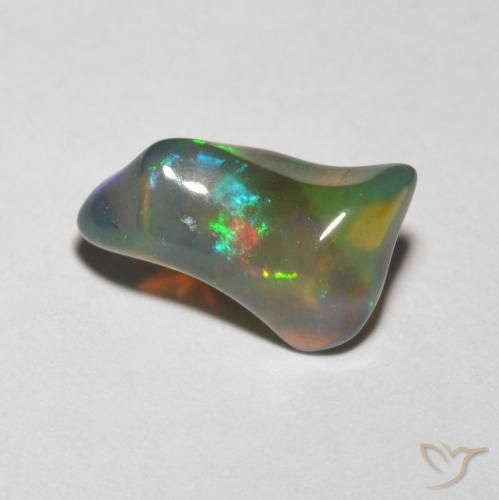 Opale Multicolore naturale da 1.45 ct, Taglio a fantasia, Traslucido