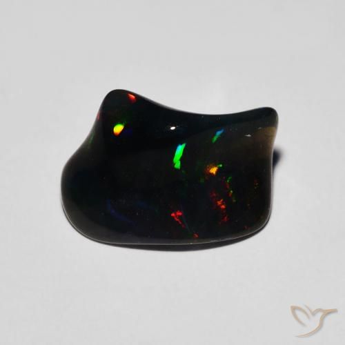 Pietra preziosa opale da 2,51 carati, Opale certificato sciolto dall'Etiopia, Gemma naturale, 11,7 x 7,7 mm, Photo A