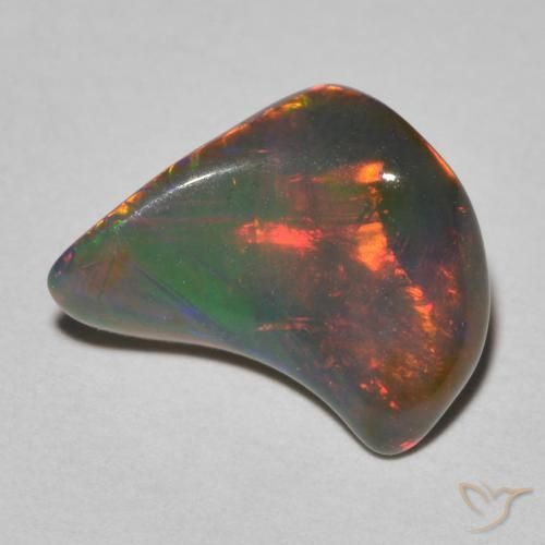 2.21ct Naturale Multicolore Opale, Taglio a fantasia, Traslucido