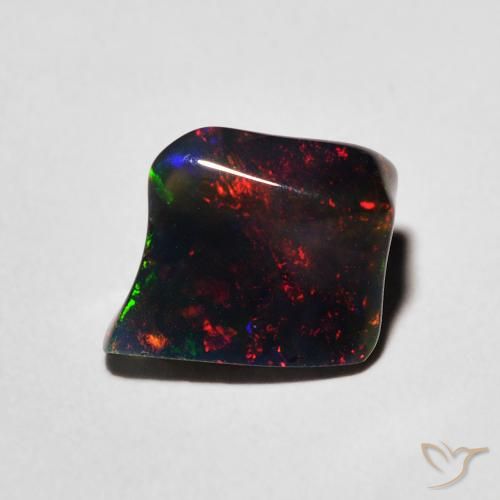 1.09ct Naturale Multicolore Opale, Taglio a fantasia, Traslucido