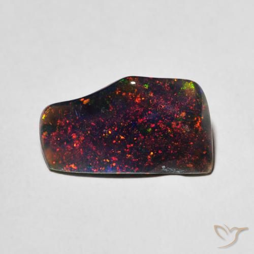 Pietra preziosa opale da 1,02 carati, Opale certificato sciolto dall'Etiopia, Gemma naturale, 12,1 x 6,8 mm, Photo A