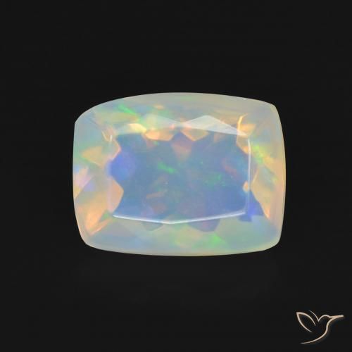 1.54ct Naturale Multicolore Opale, Cuscino, Trasparente