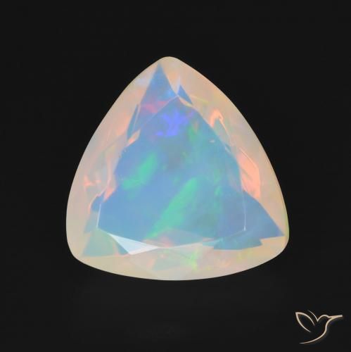 2.98ct Naturale Multicolore Opale, Taglio trillion, Trasparente, Photo A