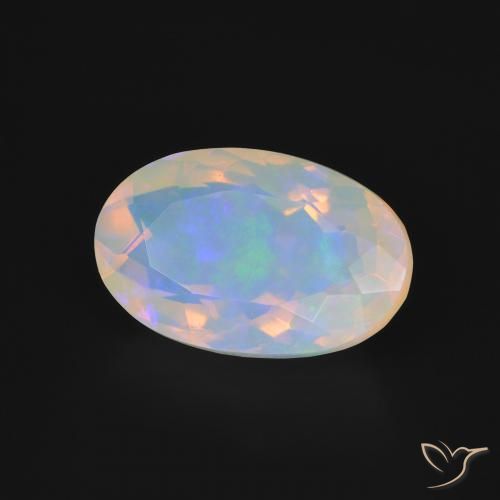 Opale Multicolore naturale da 3.34 ct, Ovale, Trasparente