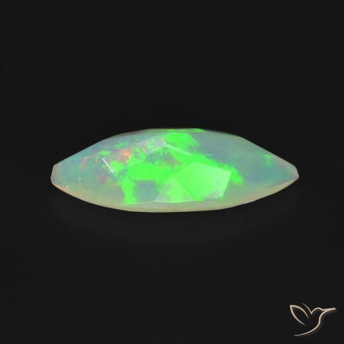 Opale Multicolore naturale da 1.02 ct, Taglio marquise, Trasparente