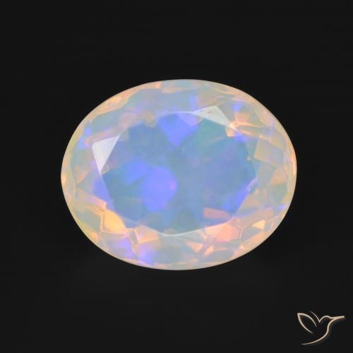 Opale Multicolore naturale da 4.02 ct, Ovale, Trasparente