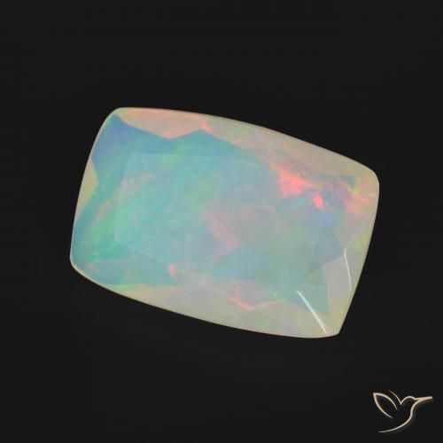 Opale Multicolore naturale da 3.02 ct, Cuscino, Trasparente
