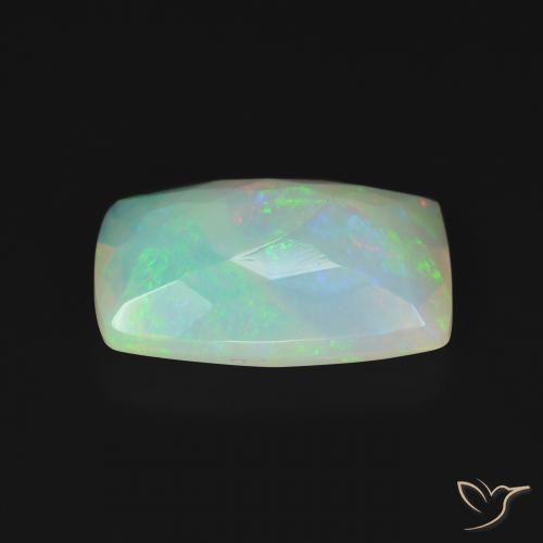 Opale Multicolore naturale da 3.02 ct, Cuscino, Trasparente