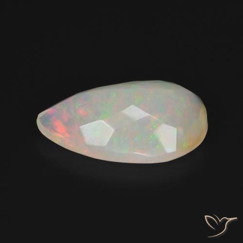 Opale Multicolore naturale da 3.50 ct, Forma a pera, Trasparente