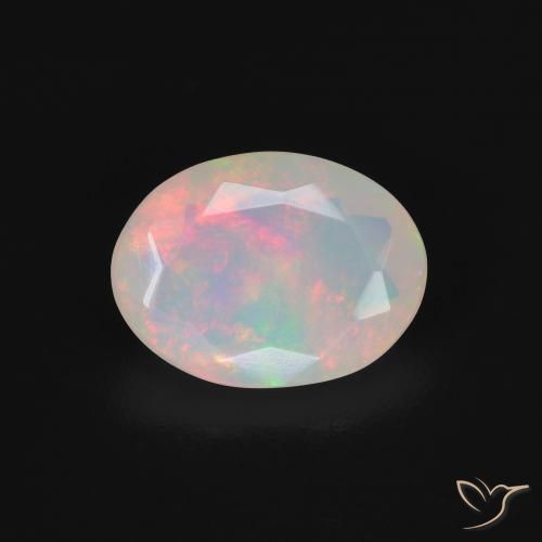 Opale Multicolore naturale da 1.42 ct, Ovale, Trasparente